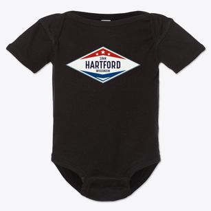 Hartford Wisconsin Diamond Star Baby Onesie