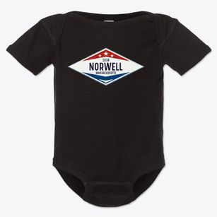 Norwell Massachusetts Diamond Star Baby Onesie