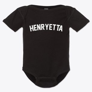 Henryetta Oklahoma Classic Curve Baby Onesie