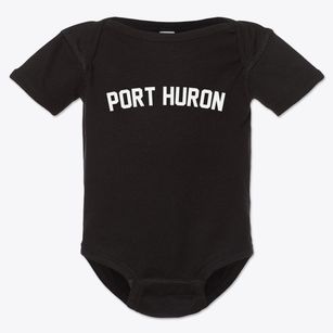 Port Huron Michigan Classic Curve Baby Onesie