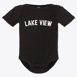 Lake View Iowa Classic Curve Baby Onesie