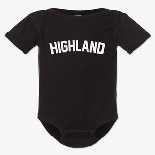Highland Wisconsin Classic Curve Baby Onesie