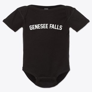 Genesee Falls New York Classic Curve Baby Onesie