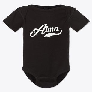 Alma Nebraska Vintage Team Baby Onesie