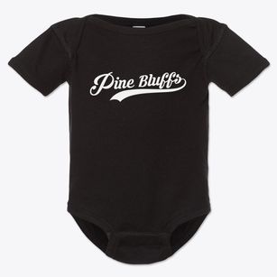 Pine Bluffs Wyoming Vintage Team Baby Onesie