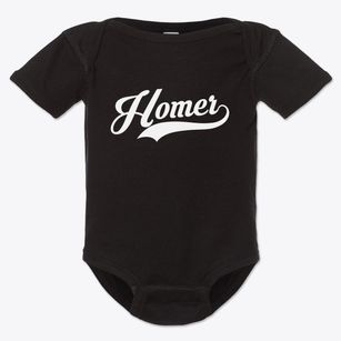 Homer Nebraska Vintage Team Baby Onesie