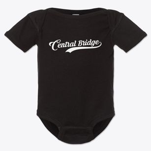 Central Bridge New York Vintage Team Baby Onesie