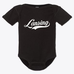 Lansing New York Vintage Team Baby Onesie
