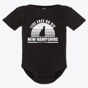  New Hampshire Sunset Baby Onesie