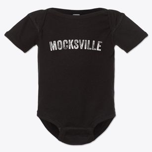 Mocksville North Carolina Timeless Retro Baby Onesie