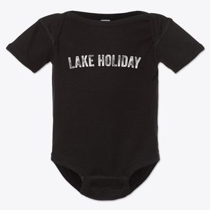 Lake Holiday Illinois Timeless Retro Baby Onesie