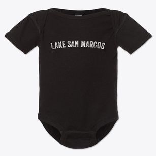 Lake San Marcos California Timeless Retro Baby Onesie