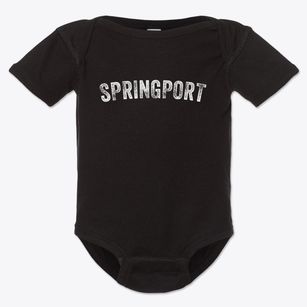 Springport New York Timeless Retro Baby Onesie