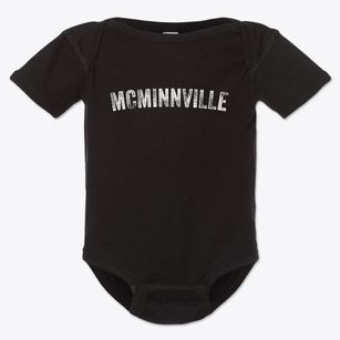 Mcminnville Oregon Timeless Retro Baby Onesie