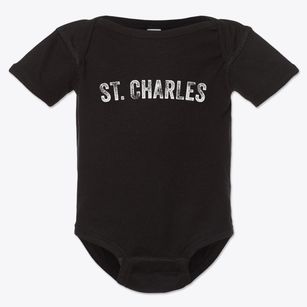 St. Charles Michigan Timeless Retro Baby Onesie