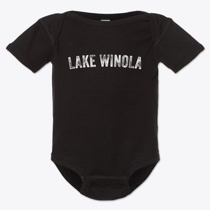 Lake Winola Pennsylvania Timeless Retro Baby Onesie