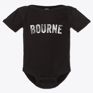 Bourne Massachusetts Timeless Retro Baby Onesie