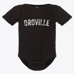 Oroville California Timeless Retro Baby Onesie