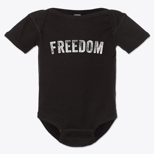 Freedom Wyoming Timeless Retro Baby Onesie