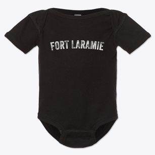 Fort Laramie Wyoming Timeless Retro Baby Onesie