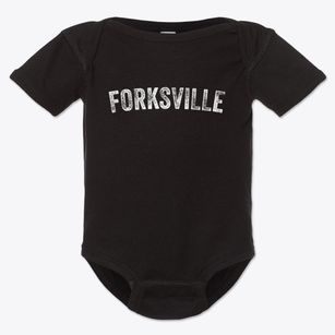Forksville Pennsylvania Timeless Retro Baby Onesie