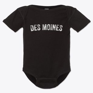 Des Moines New Mexico Timeless Retro Baby Onesie