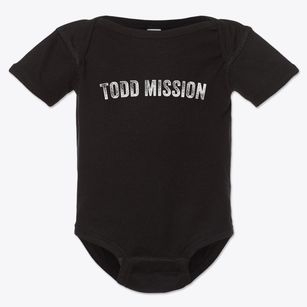 Todd Mission Texas Timeless Retro Baby Onesie