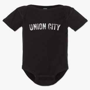 Union City New Jersey Timeless Retro Baby Onesie