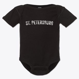 St. Petersburg Florida Timeless Retro Baby Onesie