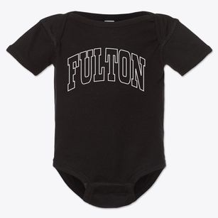 Fulton Mississippi Trendy Block Baby Onesie