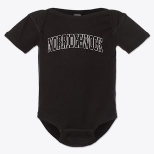 Norridgewock Maine Trendy Block Baby Onesie