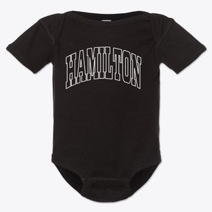 Hamilton Wisconsin Trendy Block Baby Onesie