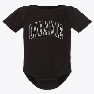 Laramie Wyoming Trendy Block Baby Onesie