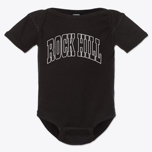 Rock Hill New York Trendy Block Baby Onesie