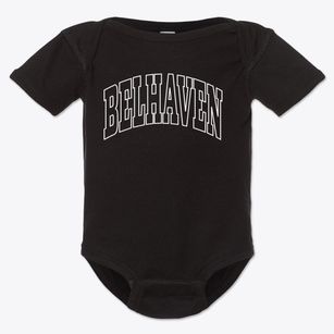 Belhaven North Carolina Trendy Block Baby Onesie