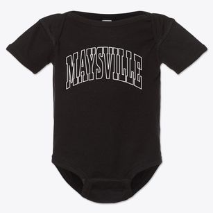Maysville Missouri Trendy Block Baby Onesie