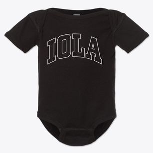 Iola Texas Trendy Block Baby Onesie