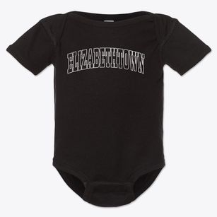 Elizabethtown Illinois Trendy Block Baby Onesie
