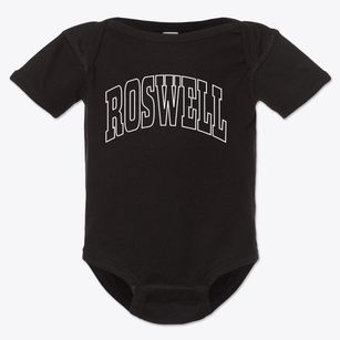 Roswell Ohio Trendy Block Baby Onesie
