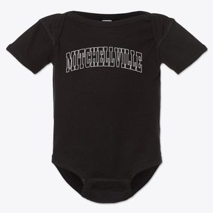 Mitchellville Tennessee Trendy Block Baby Onesie