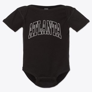 Atlanta Kansas Trendy Block Baby Onesie