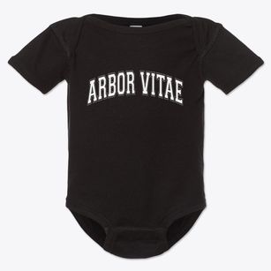Arbor Vitae Wisconsin Varsity Baby Onesie