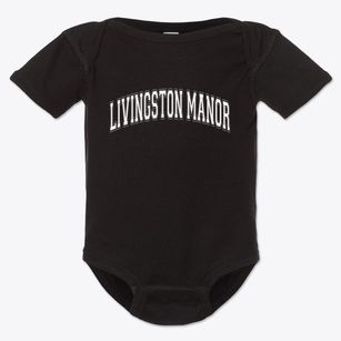Livingston Manor New York Varsity Baby Onesie
