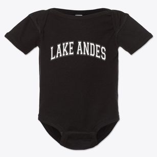 Lake Andes South Dakota Varsity Baby Onesie