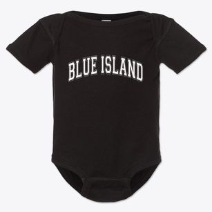 Blue Island Illinois Varsity Baby Onesie