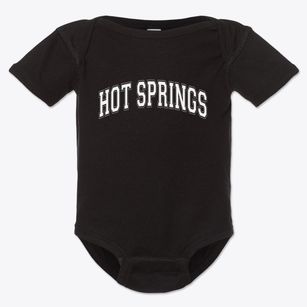 Hot Springs North Carolina Varsity Baby Onesie