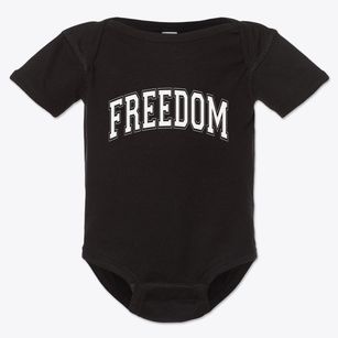 Freedom Wyoming Varsity Baby Onesie