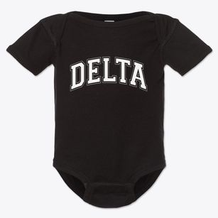 Delta Wisconsin Varsity Baby Onesie