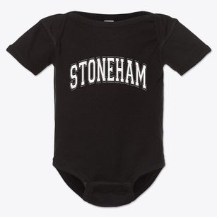 Stoneham Maine Varsity Baby Onesie