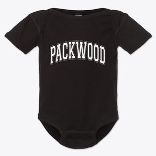 Packwood Iowa Varsity Baby Onesie